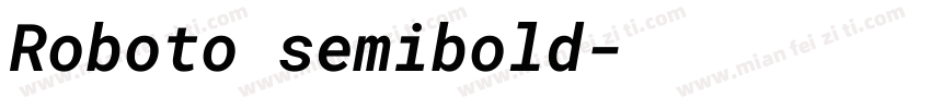 Roboto semibold字体转换